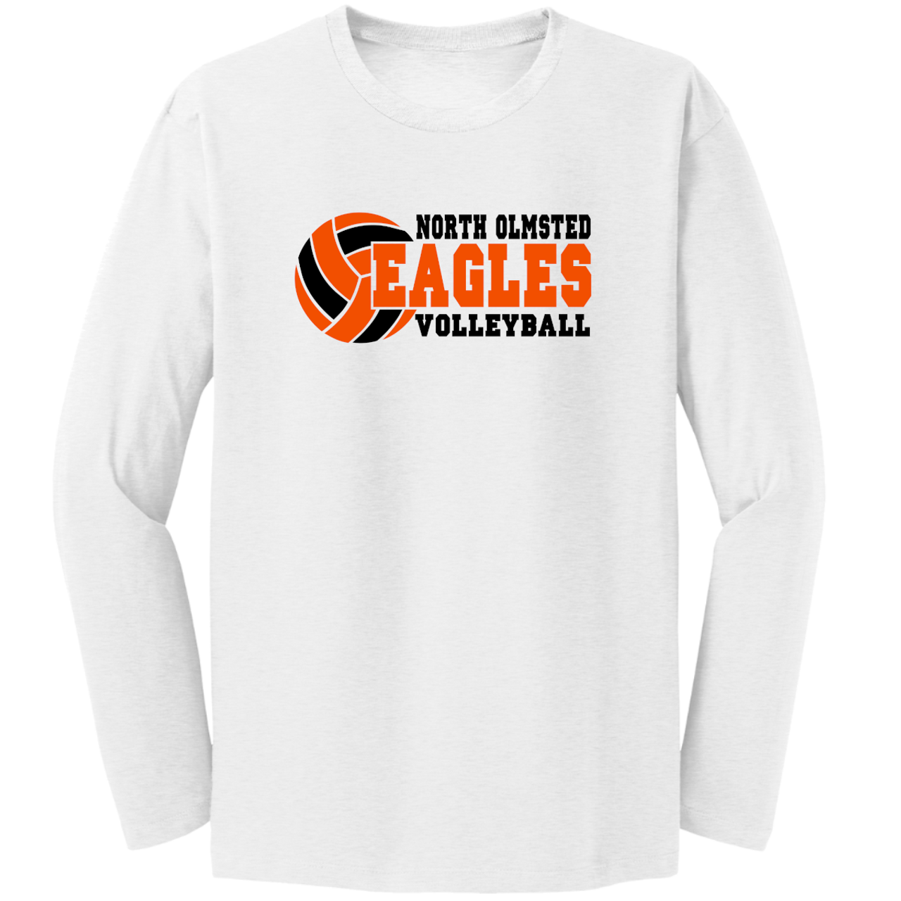 ★送料・関税込★UNALLOYED★LOGO FOOTBALL LSV T SHIRT★ North Olmsted Volleyball LS Tee (F448) - RycoSports