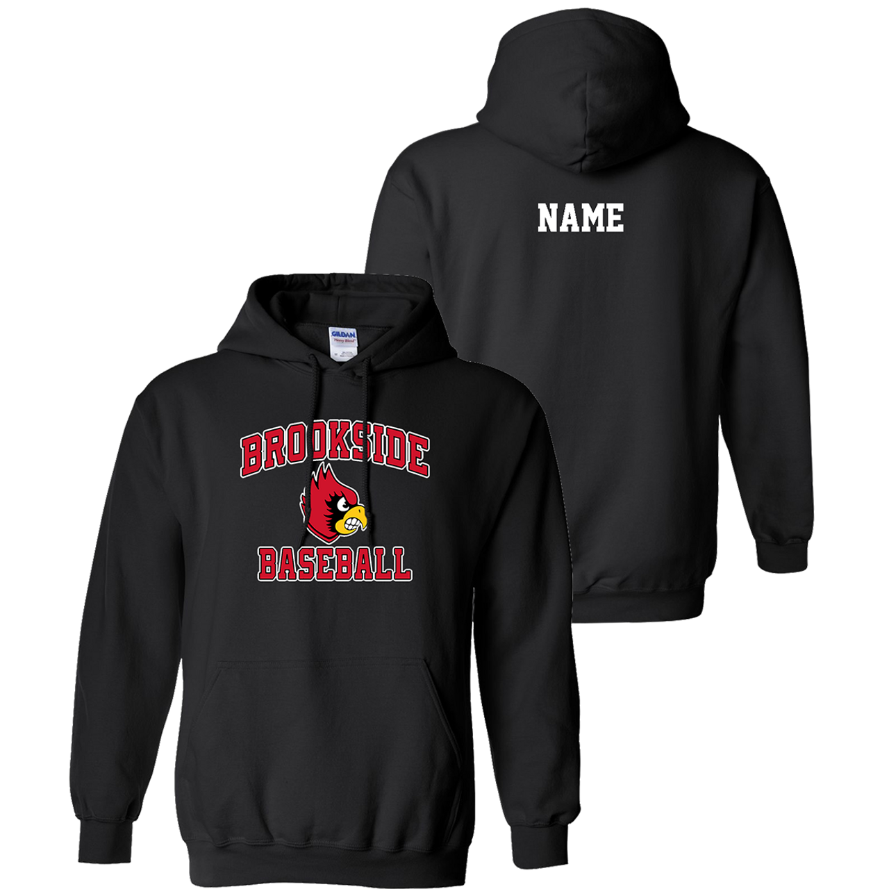 Brookside Cardinals Baseball Hoodie (F546)