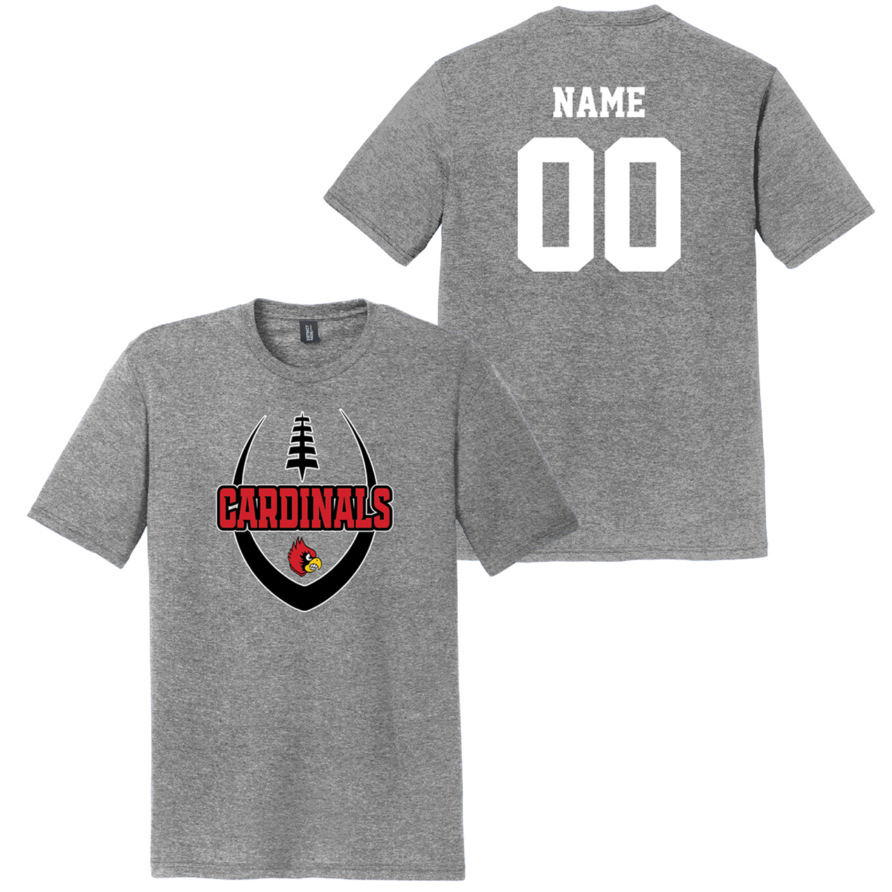 Brookside Cardinals Football Practice Tee (C066)