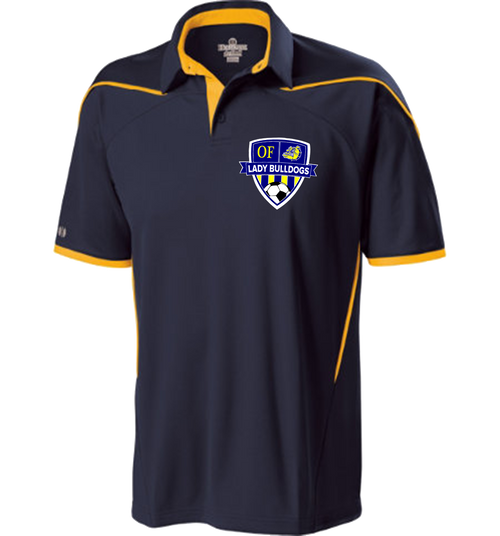 OF Lady Bulldogs Polo - Navy/Gold