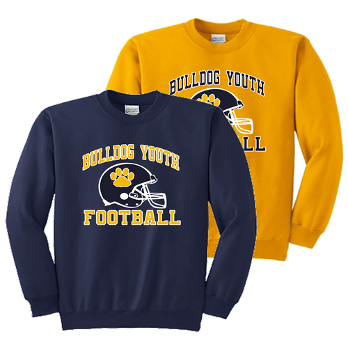 Bulldog Youth Football Crewneck