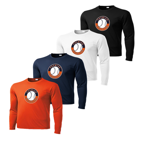 Full Front Shield Logo - Deep Orange, Navy, White and Black