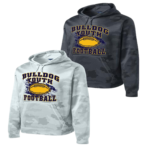 Bulldog Youth Football CamoHex Hoody