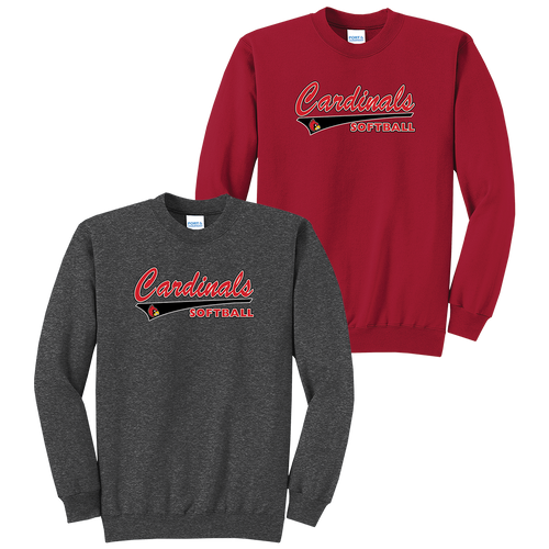 Brookside Cardinals Softball Crewneck (F605)