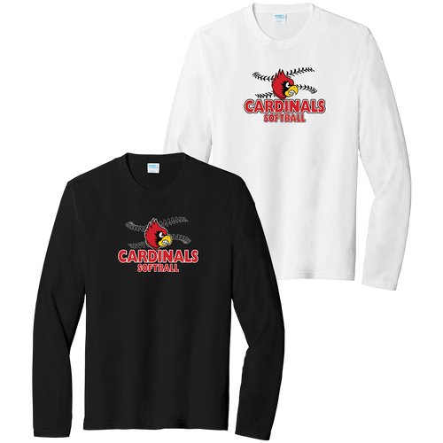 Brookside Cardinals Softball Triblend LS Tee (F606)