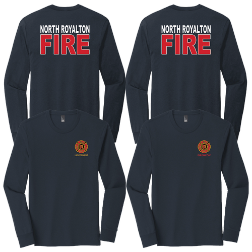 North Royalton Fire Triblend LS Tee (S296/B058)