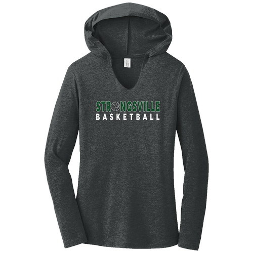 Strongsville Basketball Ladies Triblend Hoodie (F563)