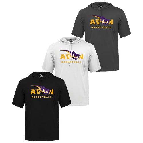 Avon Basketball Short Sleeve Hoodie (F578) Avon Basketball Short Sleeve Hoodie (F578)