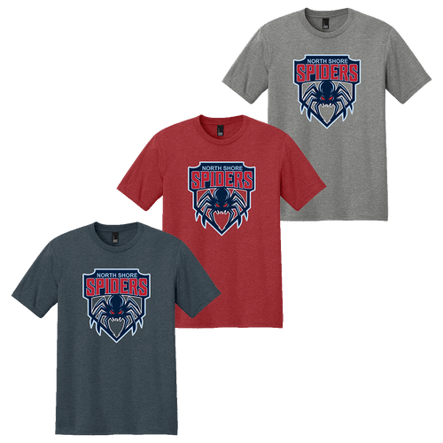 North Shore Spiders Baseball Triblend Tee (F818)