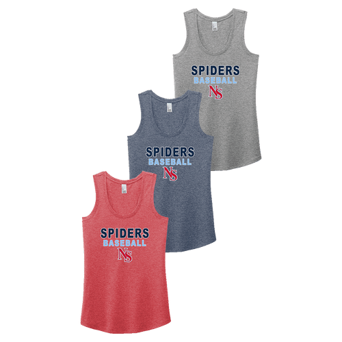 North Shore Spiders Baseball Ladies Racerback Tank (F819)