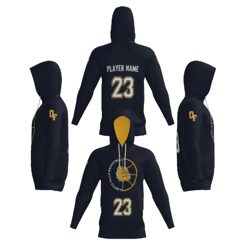 Olmsted Falls Basketball Association Navy Sublimated Hoodie (CUST)