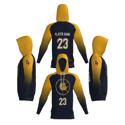 Olmsted Falls Basketball Association Gold Sublimated Hoodie (CUST)