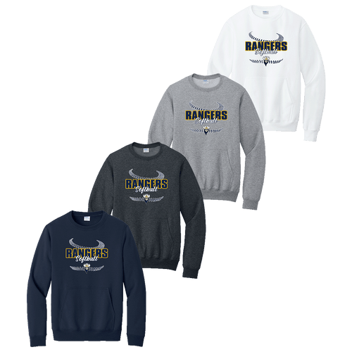 North Ridgeville Softball Pocketed Crewneck (F841)