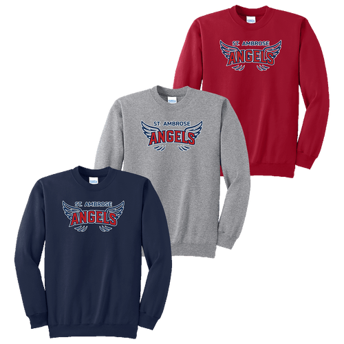 St Ambrose Softball Crewneck (F833)