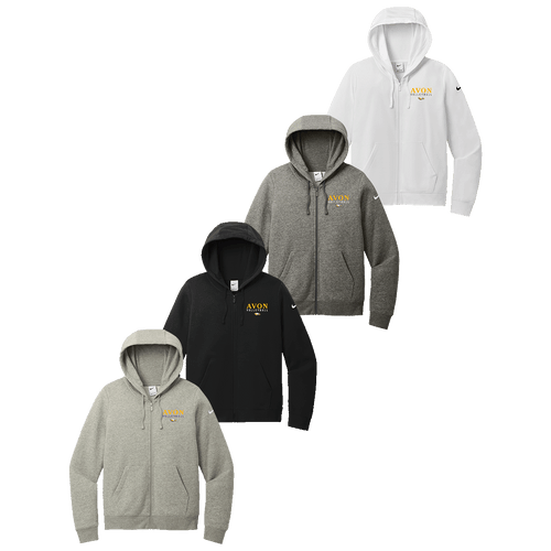 Avon Boys Volleyball Ladies Nike Full-Zip Hoodie (S425A/S425B)