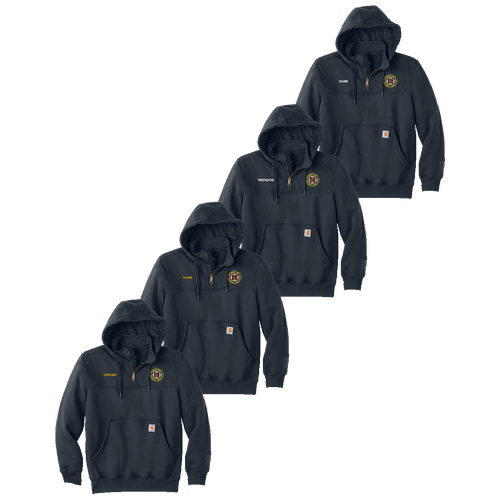 Avon Lake Fire Carhartt Rain Defender Paxton Heavyweight Hooded Zip Mock Sweatshirt (RY630B/RY632C/RY632D)
