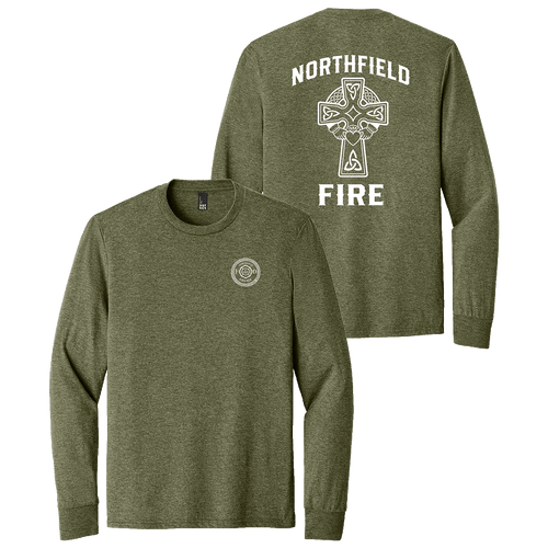 Northfield Village Fire Department St. Patrick's Day Triblend LS Tee (S438/B122)