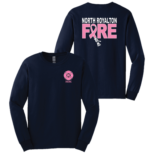 North Royalton Fire Cancer Cotton LS Tee (S454/B129)