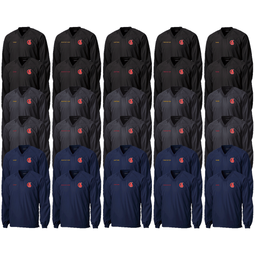 Oberlin Fire Department V-Neck Raglan Wind Shirt (RY669A/RY671)