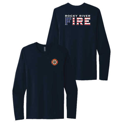Rocky River Fire Department Long Sleeve Cotton Tee (S329/B070)