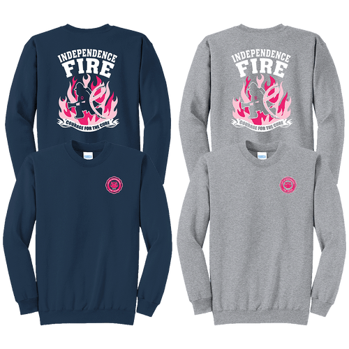 Independence Fire Department Breast Cancer Awareness Crewneck (S465A/B336A)