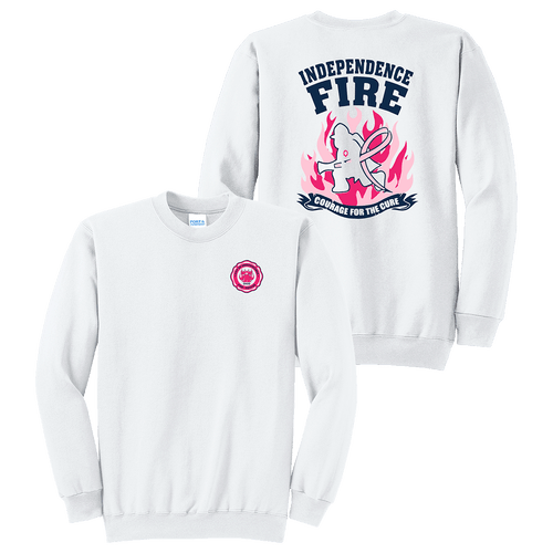 Independence Fire Department Breast Cancer Awareness Crewneck (S465B/B336B)