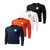 Shield Logo on Left Chest - Navy, Deep Orange, White and Black