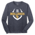 Bulldog Football LS Tee - Heathered Navy