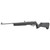 Ruger 10/22 .22 LR semi-automatic rifle with black Magpul MOE X-22 stock, satin silver finish, adjustable rear sight and gold bead front sight – alternate product view.