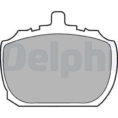 Kit de plaquettes de frein, frein à disque DELPHI LP45 compatible FORD TRANSIT