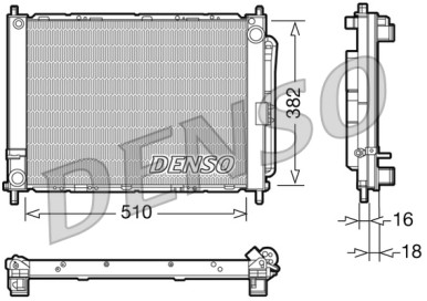 Module de refroidissement DENSO DRM23102 compatible RENAULT CLIO III, CLIO