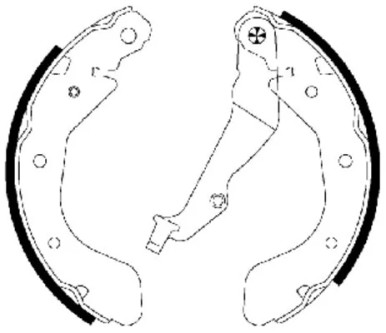 Jeu de mâchoires de frein TEXTAR 91062500 compatible CHEVROLET AVEO, AVEO /