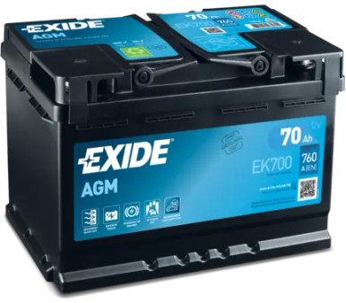 Batterie de démarrage EXIDE EK700 compatible 1 (E81), 1 (E87), 1 (F40), 1 Coupé