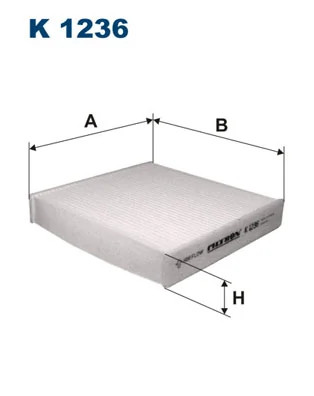 Filtre, air de l''habitacle FILTRON K 1236 compatible DAIHATSU CUORE VII