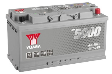 Batterie de démarrage YUASA YBX5019 compatible 100 C3 A trois volumes (443