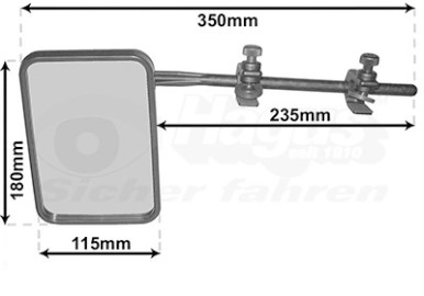 Rétroviseur extérieur VAN WEZEL 6420 compatible KIA PICANTO II 1