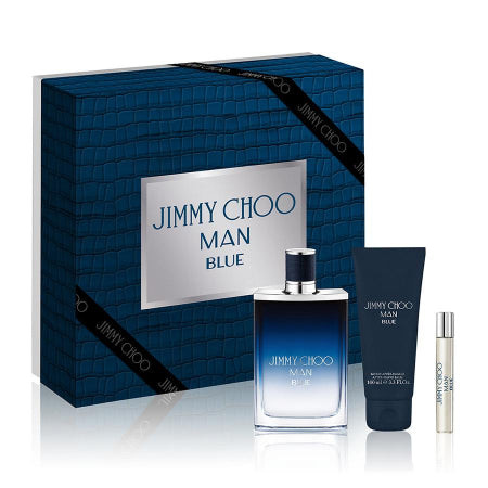 Jimmy Choo Man Blue 3 Piece Gift Set 3 Piece Gift Set With 3.3 Oz EDT Spray