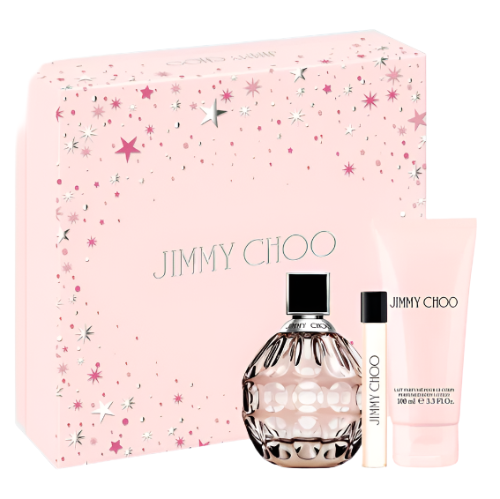 Jimmy Choo Eau De Parfum 3 Piece Gift Set 3 Piece Gift Set With 3.3 Oz EDP Spray