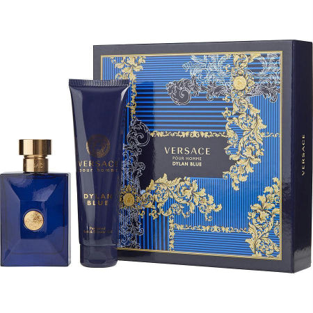 Versace Dylan Blue 2 Piece Gift Set For Men 2 Piece Gift Set With 3.4 Oz EDT Spray