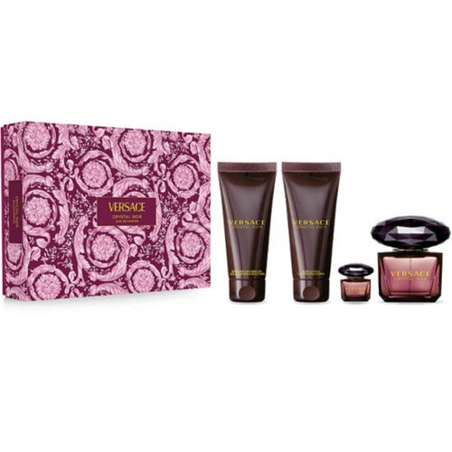 Versace Crystal Noir Eau De Parfum 4 Piece Gift Set 4 Piece Gift Set With 3.0 Oz EDP Spray