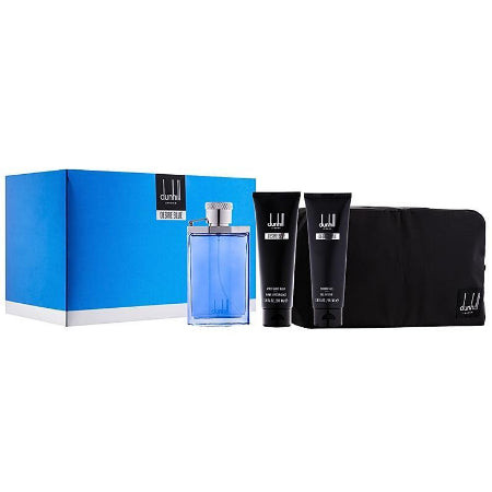 Dunhill Desire Blue 4 Piece Gift Set 4 Piece Gift Set With 3.4 Oz EDT Spray