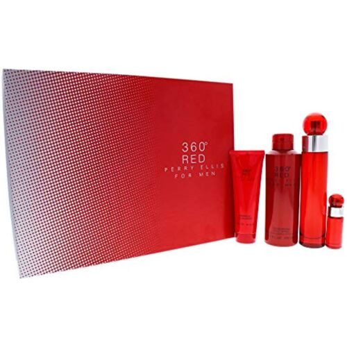 360 Red 4 Piece Gift Set 4 Piece Gift Set W/ 3.4 Oz EDT