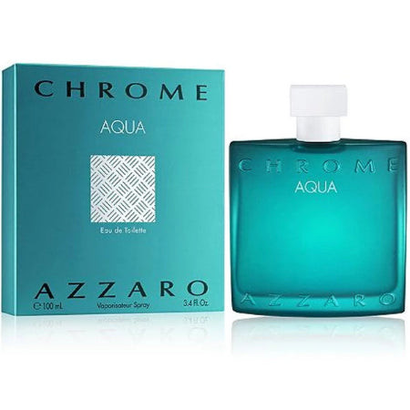 Azzaro Chrome Aqua Eau De Toilette 3.4 Oz