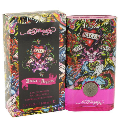 Ed Hardy Hearts & Daggers Eau De Parfum 3.4 Oz