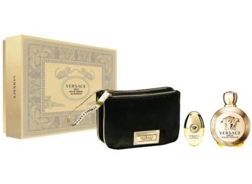 Versace Eros Eau De Parfum 3 Piece Gift Set 3 Piece Gift Set With 3.4 Oz