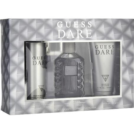 Guess Dare 3 Piece Gift Set 3 Piece Gift Set With 3.4 Oz EDT
