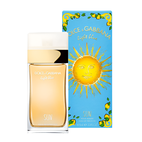 D & G Light Blue Sun Eau De Toilette 3.4 Oz