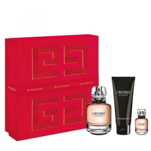 Givenchy L'interdit Eau De Parfum 3 Piece Gift Set 3 Piece Gift Set With 2.6 Oz EDP