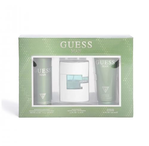 Guess Man 3 Piece Gift Set 3 Piece Gift Set With 2.5 Oz EDT