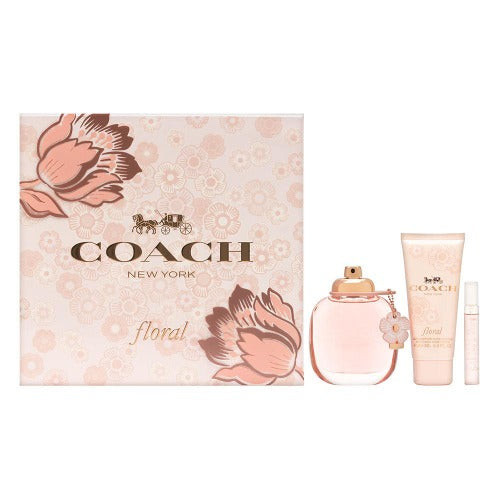 Coach Floral 3 Piece Gift Set 3 Piece Gift Set With 3.0 EDP